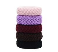 Soft Ropes Ponytail Holder Hair Accessories Hairdressing Tools Black Rubber Band Hair Ties/Rings/Ropes Gum Springs Ponytail Holders Hair Accessories Elastic Hair Band(Style5)
