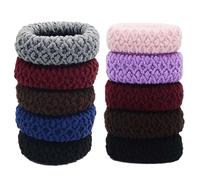 Soft Ropes Ponytail Holder Hair Accessories Hairdressing Tools Black Rubber Band Hair Ties/Rings/Ropes Gum Springs Ponytail Holders Hair Accessories Elastic Hair Band(Style4)