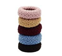 Soft Ropes Ponytail Holder Hair Accessories Hairdressing Tools Black Rubber Band Hair Ties/Rings/Ropes Gum Springs Ponytail Holders Hair Accessories Elastic Hair Band(Style1)