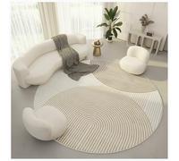 Soft Round Area Rug Fluffy Circle Floor Carpet Rugs Modern Minimal Art Circular Mat Soft Non Slip Washable for Bedroom/Living Room/Nursery,C,140CM