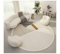 Soft Round Area Rug Fluffy Circle Floor Carpet Rugs Modern Minimal Art Circular Mat Soft Non Slip Washable for Bedroom/Living Room/Nursery,C,140CM