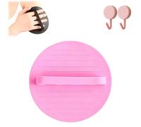 Soft Rubber Shower Scrubber, No-Pain Exfoliating Bath Scrubber Glove, Handheld Deep Cleansing Shower and Bath Tool, Gentle and Lather Well for Removing Dead Skin, for All Skin Types，1pc-b