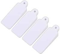 Soft Rubber Window Wedges White Window Jam Stop Wedge Rubber Door Wedges Table Furniture Wedge Stop Stopper Stay Jam Lock in Pack of 4.