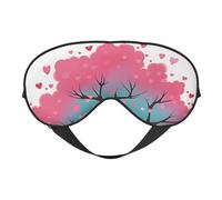 Soft Sacred Silence Printed Eye Mask,Adjustable Breathable Eye Masks for Sleep,Light Blocking & Double-Sided