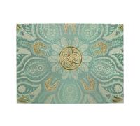 Soft Sage Green And Gold Celtic Mandala,500 Pieces Puzzles for Adults-Wooden Jigsaw Puzzle for Adults Elderly