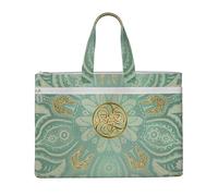 Soft Sage Green And Gold Celtic Mandala,Canvas Document Bag Zipper File Tote Bag Handbag Briefcase for School Office