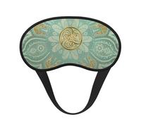 Soft Sage Green and Gold Celtic Mandala, Full Eye Covers Light Blocking Eye Masks Blackout Sleep Eye Muffs