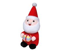 Soft Santa Claus Plush Toy 25cm Red Cloth Doll with White Beard for Shelf Sofa Home Decoration Gift