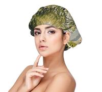 Soft Satin Bonnet for Women Sleeping - Whispering Winds Print,Adjustable and Breathable Night Sleep Cap for Long Hair Ideal for Bedtime, Hair Care, and Sleeping Comfortably Black, Black, One Size