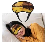 Soft Satin Sleep Mask for Side Sleeper, Blackout Eye Mask for Women Men | African Grassland Animals Sleeping Mask, Zero Eye Pressure, Super Lightweight, Adjustable, Breathable, Traveling Gifts