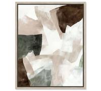Soft Scaffolding IV Framed Canvas Print Boho Wall Decor by Art Remedy, Natural Oak Frame, 20 x 24