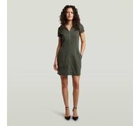 G-star Soft Short Sleeve Short Dress Green XL Woman