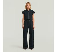 G-star Soft Sculpt Loose Fit Sleeveless Jumpsuit Blue S Woman