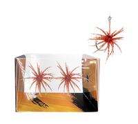 Soft Sea Urchin Baits,Tentacle Creature Lure,Artificial Sea Urchins,Fishing Dice Bait,Mandarin Fish, Snakehead, Catfish, Artificial Baits, Shallow Jigging Trolling Casting Holiday (red)