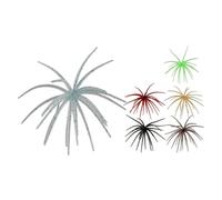 Soft Sea Urchin Floating Bait, 6 Pieces Artificial Fishing Bait with Tentacles, for Water and Salt Perch Mandarin Fish Snakefish Catfish Trout Crappie