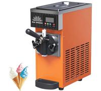 Soft Serve Freezer with Air-Mixing Technology and LED Display Orange