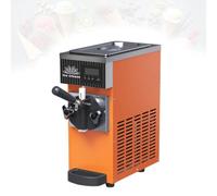 Soft Serve Ice Cream Machine-450W Powerful Performance-Commercial Ice Cream Machine,Cafe-Snack Bar-Restaurant-Food Truck,Frozen Yogurt Maker-High Yield 1.2 Gal per Hour(Orange)