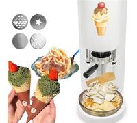 Soft Serve Ice Cream Machine, Automatic DIY Kitchen Mini Maker for Homemade Fruit Ice Cream, Dessert Maker for Family and Friends, Easy to Use, Compact Design