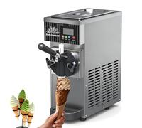 Soft Serve Ice Cream Machine, Countertop Ice Cream Maker with One Click Cleaning and Pre Cooling Function, High Output for Dessert Shops