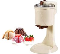 Soft Serve Ice Cream Machine - High Capacity 1L DIY Automatic Ice Cream Maker for Home Kitchen - Compact Mini Fruit Soft Serve Maker