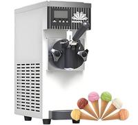 Soft Serve Ice Cream Maker, 3.5L Countertop, 4-5 L/H, Air Cooling Refrigeration System with LED Panel, Ideal for Restaurants and Shops