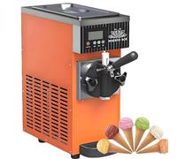 Soft Serve Ice Cream Maker, 3.5L Countertop, 4-5 L/H, Air Cooling Refrigeration System with LED Panel, Ideal for Restaurants and Shops