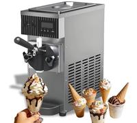 Soft Serve Ice Cream Maker, 4-8kg/H, LCD Touch Panel, Countertop Design, 750W Power for Commercial and Home Use