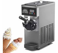 Soft Serve Ice Cream Maker for Home and Commercial Use, 450W Desktop Machine for Snack Shops and Cafes