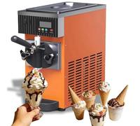 Soft Serve Ice Cream Maker with LCD Touch Panel, 4-8kg/H Capacity, Countertop Design, 750W Power for Commercial and Home Use