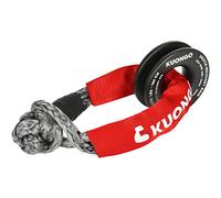 Soft Shackle Recovery 7/16"x20" Snatch Ring, Synthetic Soft Shackle Recovery Rope 36000lbs Breaking Strength Winch Snatch Block Towing Ring 42000lbs, for Truck ATV UTV SUVs Off-Road Vehicel Black Red