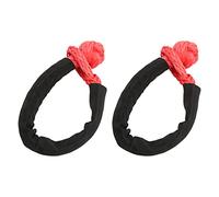 Soft Shackle Rope 2 Pcs 10mm Heavy Duty Tow Shackles 39683 Lbs Breaking Strength Portable Lightweight Wear Proof for Car ATV S Truck Boat