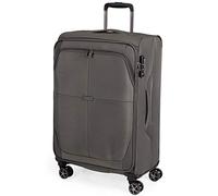 Soft Shell 26 Inch Suitcase with x8 Spinner Wheels - Soft Case by Gino Ferrari | Durable & Quality Tested Soft Sided Luggage | Light 2.6 Kg 67cm 56.2 litres Capacity (Green, Medium)