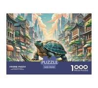 Soft-Shell Turtle Perching on Rotten Wood 1000 Pieces Premium Jigsaw Animal Age 14+ for Adults Quirky, Abstract Design, Fun Details, Educational, Challenging Puzzle Games 70x50cm/1000pcs