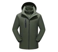 Soft Shells Jacket For Men,Mens Fall And Winter Control 15 Heating Clothing Liner Plus Jacket Combination Of Rushing Jacket Cold Ambient Ski Clothing