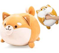 Soft Shiba Inu Plush Toys,Cuddly Stuffed Animal Plush Doll,Cute Corgi Plush Pillow For Bedroom,Giant Dog Teddy,kawaii Plush Doll,Fluffy Animal Cartoon Pillow