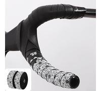 Soft Shock Absorption Road Bike Handlebar Tape with Non-Slip Texture for Cycling Comfort and Control (B-white)