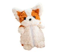 Soft Short Plush Corgis Dog Case Multi Purpose Cosmetic Storage Travel Friendly All Ages Plush Dog Storage