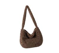 Soft Shoulder Bag Modern Furry Shoulder Bag With Comfortable Strap Large Capacity Underarm Purse For Fashion Women Korean Styles Handbag