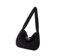 Soft Shoulder Bag Modern Furry Shoulder Bag With Comfortable Strap Large Capacity Underarm Purse For Fashion Women Korean Styles Handbag