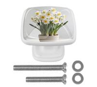 Soft SilenceRound Corner Square Drawer Pulls,Stainless Steel Cabinet Handles, Matte Black Furniture Knobs