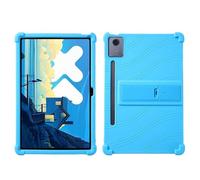 Soft Silicon Stand Tablet Case Suitable For Lenovo Xiaoxin Pad Pro 12.7inch TB373FU TB375FC 2025 Shockproof Protective Shell(Sky Blue)