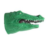 Soft Silicone Alligator Crocodile Rubber Hand Puppet Dark Green