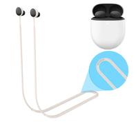 Soft Silicone Anti Lost Rope Earphones for Google Pixel Buds Pro 2 Bluetooth-compatible Wireless Headphone Earbuds Strap (beige color)