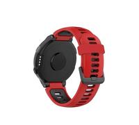 Soft Silicone Bracelet Strap fit for Garmin Forerunner Series 220 230 235 620 630 735XT Watch Band Replacement fit for Garmin(6 Red N Black)