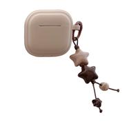 Soft Silicone Brown Protective Shockproof Accessories Cover Headphone Case for AirPods Pro 2nd Generation 2022 with Pendant