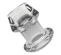 Soft Silicone Butt Plug with Transparent Hollow Design, Multiple Ways to Play Vagina Dilator Anal Dilator Anal Speculum Anal Douche Enema, Sex Toys for Couples (Transparent, S(40mm*45mm))