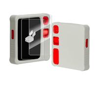 Soft Silicone Case & 2 Pack of Screen Protect for Rabbit R1, Protective Rabbit R1 Case Kit (Grey)
