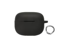 Soft Silicone Case Compatible with for Moto Buds 2 Pro Wireless Earbuds Shockproof Scratch Resistant Shell Cover Protective Sleeve With Carabiner, Black