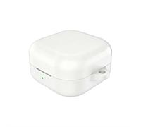 Soft Silicone Case Compatible with Galaxy Buds 4 & 4 Pro - Skin-Feel Coating, Shockproof Anti-Drop Protective Cover, Lightweight Empty Box for Bluetooth Earphones (12+ Colors) (White)