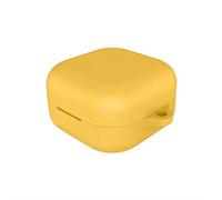 Soft Silicone Case Compatible with Galaxy Buds 4 & 4 Pro - Skin-Feel Coating, Shockproof Anti-Drop Protective Cover, Lightweight Empty Box for Bluetooth Earphones (12+ Colors) (Yellow)